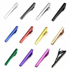 Mens Metal Steel Tie Clip Chrome Necktie Bar Clasp Practical Plain Pins