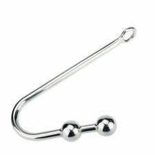 Beaded Anal Hook - Stainless