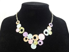 Multi Colour Circle Silver