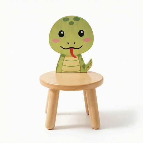 Stool with backrest low height - stool, low-height