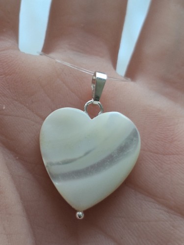 Mother pearl shell heart - mother,