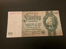 50 Germany Reichsmark banknote