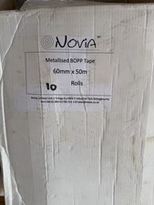 Novia Metallised BOPP High Adhesion Reflective Foil Tape | 50m x 60mm