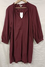 Whistles Burgundy Enora Dress