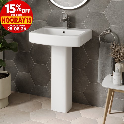 Modern bathroom square basin - bathroom,