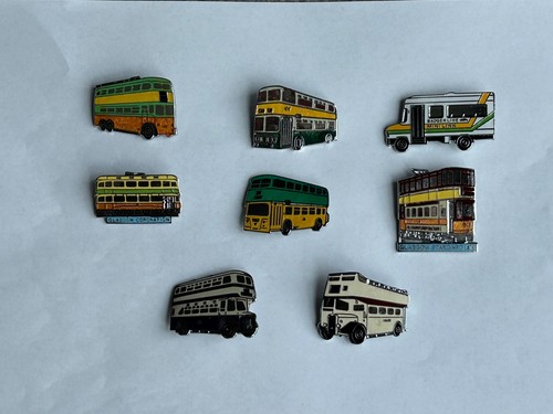 Vintage enamel bus pin - 8,
