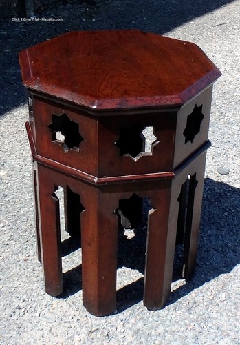 Victorian moorish side table - moorish,