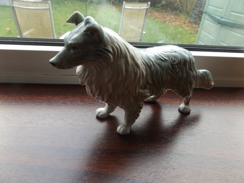 Quality porcelain collie dog - collie,