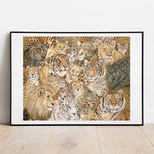 Cat print wild - spread, by