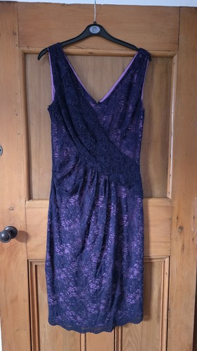 Alexon purple lace sleevless - alexon,