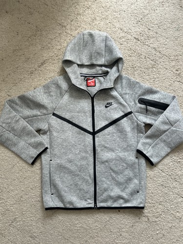 Nike grey tech fleece hoodie - fleece,