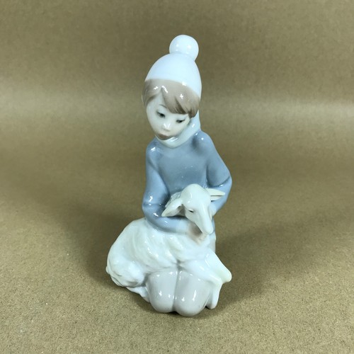 Lladro shepherd with lamb - lladro,