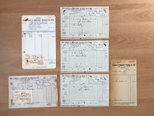 Vintage invoices lot Lydney &