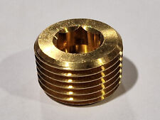 Legris Brass Internal Hexagon Blanking Plugs with Male Tapered BSP Threads BSPT