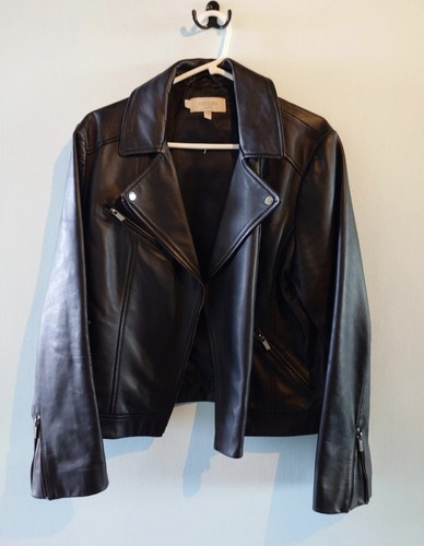 Hobbs black leather biker - hobbs,