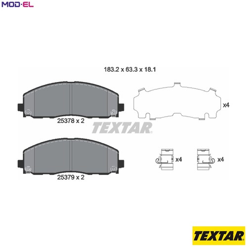 Brake pad set disc - brake,