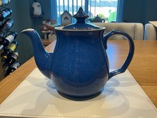 DENBY IMPERIAL BLUE TEAPOT STONEWARE TABLEWARE GOOD CONDITION LOT D