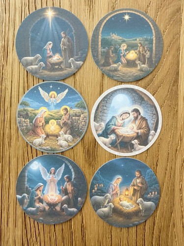 Nativity scene card - , topper
