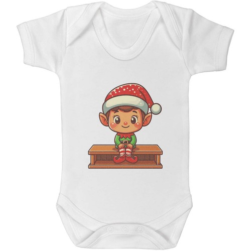 Christmas elf sitting baby - elf,