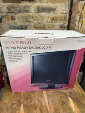 Matsui M15DIGB19 15” HD Ready Freeview TV – SCART & AV Inputs  VGC please read