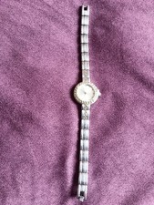 Gianni Sabatini Ladies SWISS Movement Crystal Detail Watch VGC New & Working