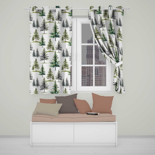 Blackout eyelet curtains pine - blackout,