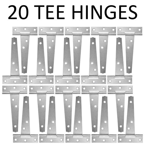Pack zinc tee hinges 4 - pack, of