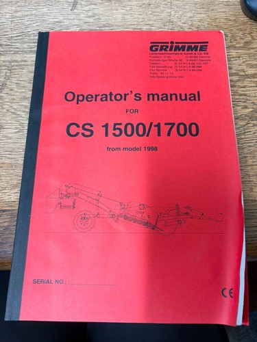 Grimme destoner cs1500 - grimme,