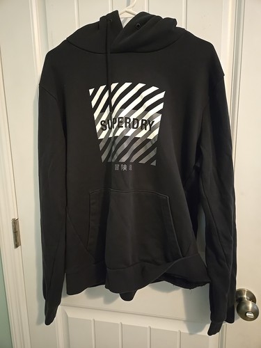 Superdry hoodie black adult - hoodie,