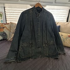 Context Beaded Denim Jacket