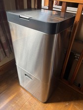 Joseph Joseph 60l Totem Bin - Stainless Steel. Recycling Food Waste Compartments