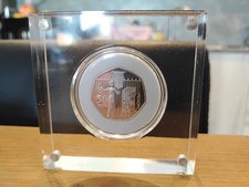 2003 Piedfort Silver Proof 50p Coin Marking The Suffragette Movement