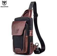 Mens Genuine Leather Chest Bag