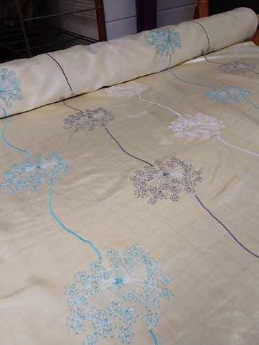 Beige blue grey dandelion - beige,