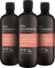 Baylis & Harding Goodness Men's Sandalwood & Vanilla Natural Shower Gel, 500 ml