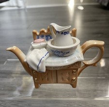 Vintage Cardew Designs Old Country Wash Stand Teapot, Made In England