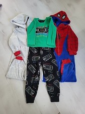 Boys winter nightwear bundle 2X Sleeping Suits 1X Pyjamas 3-4 years