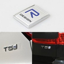 R Design Logo 3D Metal Emblem Badge Rear Car Sticker For Volvo V40 C30 S60 XC60