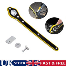 Car Jack Labor-Saving Ratchet Wrench Scissor Garage Tire Wheel Lug uk New