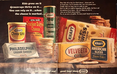 1965 kraft cheese print - cheese, ad