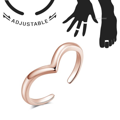 Toe ring wave thin - ring,