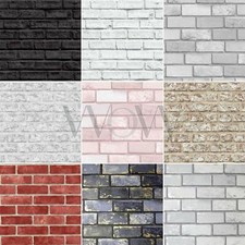 ARTHOUSE BRICK WALLPAPER - GLITTER REALISTIC EFFECT