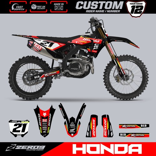 Honda motocross graphics kit - motocross,
