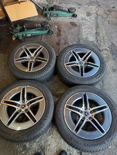 SET OF 18" OEM GENUINE MERCEDES W214 ALLOY WHEELS 2025 E CLASS BARELY USED