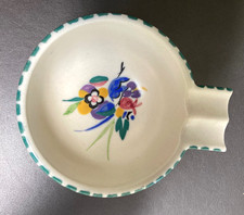 Early Poole Pottery Dish Hand-Painted Floral Design, c.1927-40