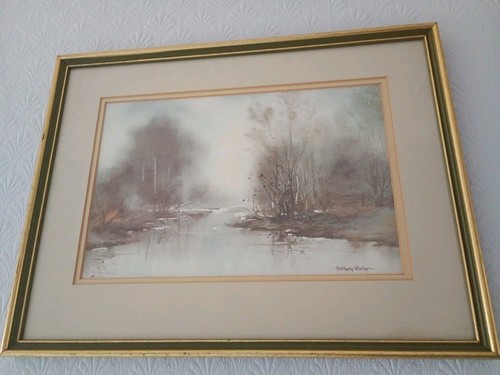 Winter lace framed - framed, lithograph