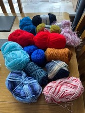 JOB LOT OF PART USED KNITTING YARN