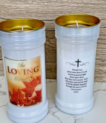 Pillar candle loving memory - candle, in