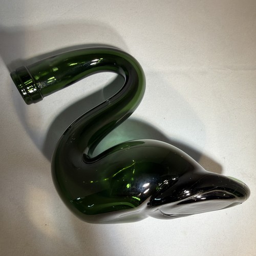 Vintage glass duck - duck, swan