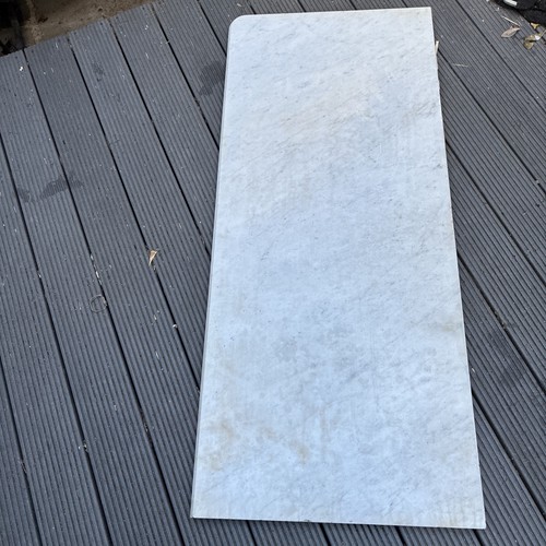 White solid marble - marble, cut